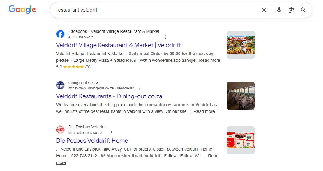 small business website velddrif